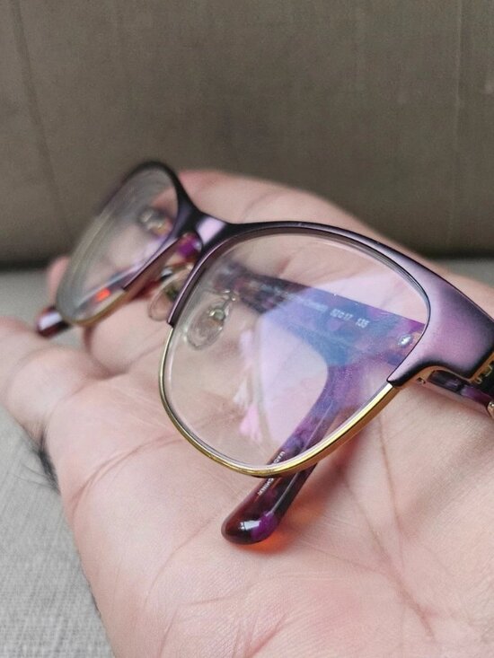 Coach Accessories - Coach Women Eyeglasses Frame Satin Prple Gold/Prple Confetti Eyewear Glasses